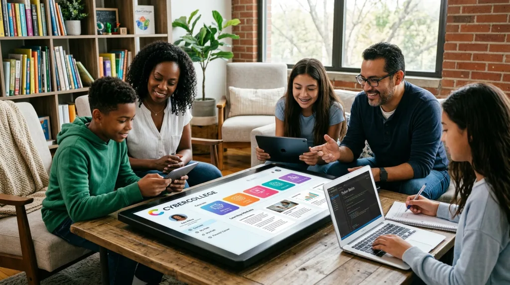 cybercollege est une plateforme numérique dédiée aux collégiens et à leurs familles, offrant des ressources éducatives, des outils interactifs et un suivi personnalisé pour faciliter l'apprentissage et le succès scolaire.
